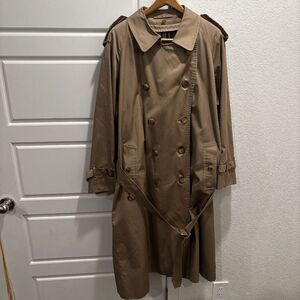 Burberry London Trench coat Nova Check Vintage Woman 44 US Liner Double Breasted